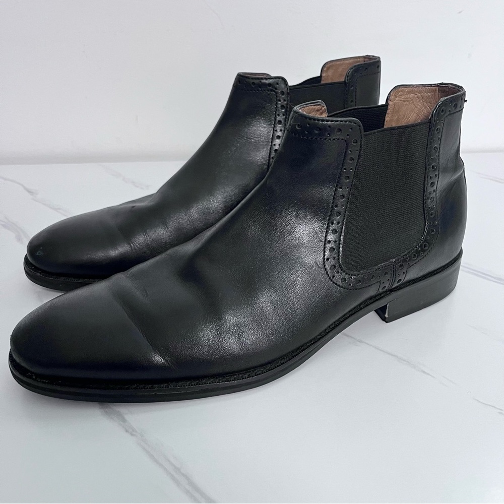 Johnston & Murphy Tyndall Gore Black Leather Boots Size 9.5